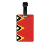 Etichette per bagagli da viaggio Repubblica Democratica di Timor Est, Borse scolastiche per bambini rimovibili, cartelle, etichette per borse sportive, etichette per la privacy della borsa da golf