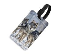 Etichette per bagagli, etichette per la protezione della privacy, etichette per bagagli Pack of Wolves, badge identificativo per valigie da viaggio, articoli es iali