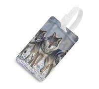 Etichette per bagagli, etichette per la protezione della privacy, etichette per bagagli Pack of Wolves, badge identificativo per valigie da viaggio, articoli es iali