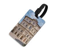 Etichette per bagagli, etichette per la protezione della privacy, etichette per bagagli, piccola città italiana, carta d'identità per valigie da viaggio, articoli es iali