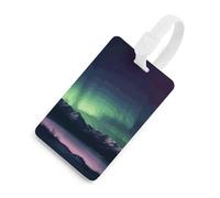 Etichette per bagagli, etichette per la protezione della privacy, etichette per bagagli, targhette identificative per la notte dell'aurora boreale, articoli es iali per valigie da viaggio