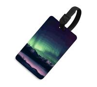 Etichette per bagagli, etichette per la protezione della privacy, etichette per bagagli, targhette identificative per la notte dell'aurora boreale, articoli es iali per valigie da viaggio