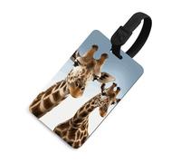 Etichette per bagagli, etichette per la protezione della privacy, etichette per valigie da viaggio con collo di giraffa, accessori da viaggio essenziali per le valigie