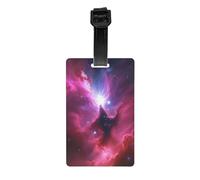Etichette per bagagli Galaxy Nebula con protezione della privacy per uomini e donne, per viaggi in aeroporto e in crociera