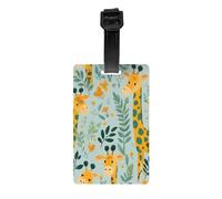 Etichette per bagagli Giraffe Jungle con protezione della privacy per uomini e donne, bagagli da crociera in aeroporto, viaggi