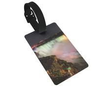 Etichette per bagagli in PVC portatile con stampa cascate del Niagara per valigie Etichetta per valigia per borsa da viaggio valigia