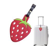 Etichette per bagagli in silicone, a forma di frutta, identificatore per borsa da viaggio, simpatiche etichette per valigie, pratiche per privacy, indirizzo, per viaggi, vacanze, scuola, lavoro