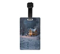 Etichette per bagagli invernali da favola, copertura per la privacy, etichette identificative per bagagli da viaggio, con borsa, zaino, colori vivaci facili da identificare