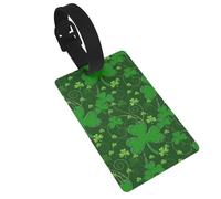 Etichette per bagagli leggere con stampa glitterata per il giorno di San Patrizio per valigie, simpatiche e divertenti etichette per borse da viaggio, facili da identificare