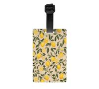 Etichette per bagagli Lemon Tree con protezione della privacy per uomini e donne, per viaggi in aeroporto e in crociera