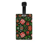 Etichette per bagagli Merry Christmas Bell Art Cruise Thick PVC Loops Bags Baggage Travel Valigie Etichette personalizzate richiudibili per valigie Etichette identificative con nome