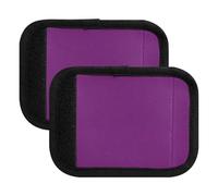 Etichette per bagagli minimaliste di colore viola, etichette per bagagli, per valigie da viaggio in aeroporto, valigie trolley, colore viola minimalista, set di 2