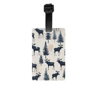 Etichette per bagagli Moose con protezione della privacy per uomini e donne, per viaggi in aeroporto e in crociera