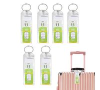 Etichette per bagagli per navi da crociera, porta etichette elettroniche, con passanti impermeabili, trasparenti, spesse etichette per bagagli per navi da crociera norvegese Uozonit