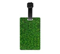 Etichette per bagagli resistenti con foglie verdi stampate da parete per valigie/borse da viaggio, etichette per valigie per una facile identificazione dei bagagli (taglia unica)