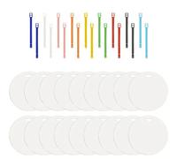 Etichette per bagagli rotonde bifacciali stampate a sublimazione