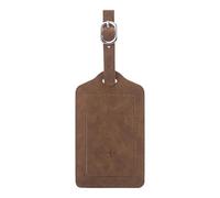 Etichette per bagagli, supporti per etichette per bagagli da viaggio aeree, pratici da appendere, design in pelle PU, per voli aerei, crociera, uomo e donna