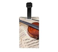 Etichette per bagagli, Targhetta con nome in PVC Etichette identificative per valigia da viaggio Etichetta per bagagli durevole,Violino