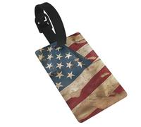 Etichette per bagagli vintage con stampa bandiera americana per valigie etichette da viaggio carine etichette per valigie uniche etichette per bagagli etichetta valigia identificare etichette per