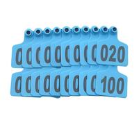 Etichette per bestiame, Etichette auricolari in plastica for bestiame, multicolori, in diverse misure, confezione da 100(Blue201-300,6 * 7.5cm (2.36 * 2.95in))