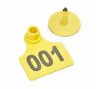 Etichette per bestiame, Marchi auricolari for bestiame multicolore 100 pezzi TPU for bovini, ovini, caprini, suini(Yellow)