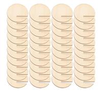 Etichette per bevande - Set di 40 etichette per bevande in legno | Segnalibri per il del matrimonio facili da usare, identificatori in | Etichette rotonde per bevande, etichette con