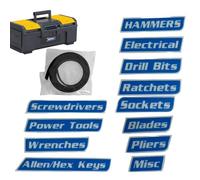 Etichette per cassetta degli attrezzi,12 Pezzi Etichette Organizzazione Riutilizzabili,Etichette Organizzazione Cassetta degli Strumenti Magnetici | per Carrelli e Cassette in Acciaio