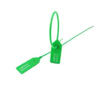Etichette per cavi, 100 pezzi Sigilli di sicurezza in plastica Sigillo antimanomissione Etichetta numerata a strappo Lunghezza regolabile for contenitore imballaggio(Green)