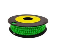 Etichette per cavi, 250/500/1000 pezzi da 0 a 9 numeri 2,5 mm2 marcatore for cavi a spirale colorato 18 AWG-12 AWG EC-1