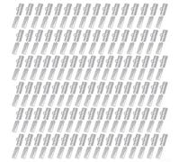 Etichette per cavi con fascette per cavi, 100 pezzi, in plastica ABS trasparente, lunga durata, facili da identificare, etichette a tenuta stagna, cavi riutilizzabili resistenti al fuoco (4020)