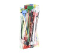 Etichette per cavi con numerazione, 100 etichette for fascette fermacavi in nylon Easy Mark da 4 x 150 mm, in plastica, for cavi, autobloccanti(100pcs Random Color)