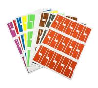 Etichette per cavi elettrici, 150/300 pezzi utili etichette autoadesive colorate for cavi di identificazione impermeabili adesivi marcatore strumento filo in fibra(Mix 300pcs)