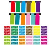 Etichette per cavi elettrici, 150/300 pezzi utili etichette autoadesive colorate for cavi di identificazione impermeabili adesivi marcatore strumento filo in fibra(Mix 150pcs)