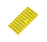 Etichette per cavi Identificazione dei cavi, Numeri gialli a scatto tipo M 0-9 Segnacavi for cavi 0,5-6 mm Confezione da 450 pezzi(Yellow,100pcs M-3 6mm)