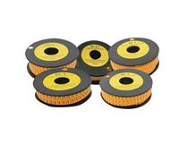 Etichette per cavi, Kit di numerazione cavi a tubo quadrato numerati da 0 a 9 for cavi da EC-0.1 a EC-5 da 0,75 mm a 10 mm(Number 8,EC-5-10mm)