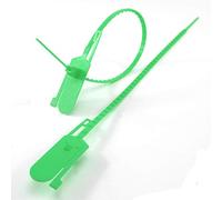 Etichette per cavi, Sigilli di sicurezza S100 pezzi, etichetta numerata, antimanomissione, fascetta plastica a strappo for estintore, bagaglio(Green)