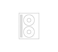Etichette per CD/DVD marca BESTeck. Formato 5931, compatibili con stampanti laser e a getto d'inchiostro, finitura bianco opaco brillante. (100 f