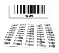 Etichette per codici a barre 06001-07000, 5 cifre, 1000 pezzi 50 x 17 mm, etichette per inventario prestampate, autoadesive, prodotto in Germania
