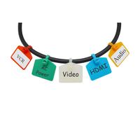 Etichette per fascette stringicavo in nylon Mr-Label da 2-3/4"" - Scrivibili | Autobloccanti - con etichette stampabili gratuite - per la marcatur