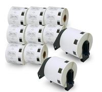 ETICHETTE PER INDIRIZZI 10 ROTOLI DK 11209 COMPATIBILI BROTHER 62MM X 29MM