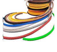 etichette per la marcatura dei cavi, 250/500/1000 pezzi da 0 a 9 numeri 2,5 mm2 marcatore for cavi a spirale colorato 18 AWG-12 AWG EC-1(Mix Color,EC 1)