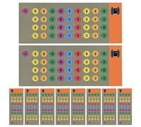 Etichette per manopole ottiche - Confezione da Dieci linguette di, indicatori di Regolazione della Vista, Supporto ad Alta adesività | Attrezzatura da Caccia di precisione per Pratica, Set di
