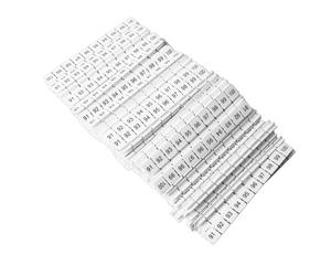 Etichette per Marcatura di Morsettiere 100 Pezzi 91-100 Etichette di Morsettiere in Nylon Numerate Etichette Marcatori Striscia di Etichette da Taglio Facile Assemblaggio