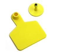 Etichette per orecchie di mucca vuote da 100/200 pezzi TPU identificazione animale bestiame vuoto bovini, pecore, capre, maiali(dimensione grande 10×2,95 pollici o dimensione picco yellow small100pcs
