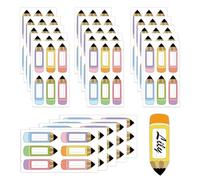 Etichette per per Scuola | 120 Pezzi 9x3cm Adesivo Riutilizzabile - Stacca e Attacca Nomi per Vestiti | Asilo Ufficio Feste Eventi Conferenze Lavagna