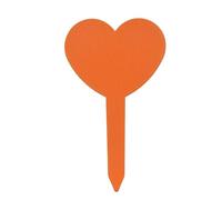 Etichette per Piante 100 pezzi Etichette for marcatori di piante in plastica impermeabili da giardino for cartelli tipo T riutilizzabili for fiori, verdure, bonsai in vaso(4.75x8.3CM-Orange)