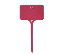 Etichette Per Piante 100 pezzi Etichette for marcatori di piante in plastica impermeabili da giardino Etichette for cartelli di tipo T riutilizzabili for fiori, verdure, bonsai in vaso(Rose Red 9.8x4.