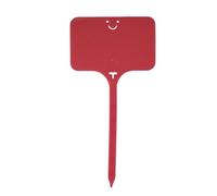 Etichette Per Piante 100 pezzi Etichette for marcatori di piante in plastica impermeabili da giardino Etichette for cartelli di tipo T riutilizzabili for fiori, verdure, bonsai in vaso(Red 9.8x4.9cm)