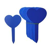 Etichette per Piante 100 pezzi Etichette for piante da giardino impermeabili in plastica for vivai, vasi for fiori, segni di scrittura for piantine, decorazioni for il(Blue 4.7x8.3cm)