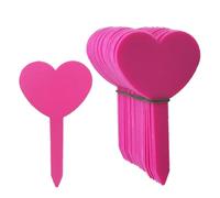 Etichette per Piante 100 pezzi Etichette for piante da giardino impermeabili in plastica for vivai, vasi for fiori, segni di scrittura for piantine, decorazioni for il(Pink 4.7x8.3cm)